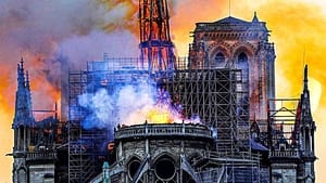 Notre-Dame on Fire